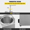VEVOR Hot Fudge Warmer with Pump, 2.6 Qt Hot Fudge Dispenser, 650 W Cheese Warmer Dispenser, Stainless Steel Hot Cheese Dispenser, Single Head Cheese