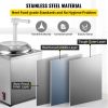 VEVOR Hot Fudge Warmer with Pump, 2.6 Qt Hot Fudge Dispenser, 650 W Cheese Warmer Dispenser, Stainless Steel Hot Cheese Dispenser, Single Head Cheese
